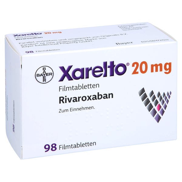 Xarelto 20 mg Filmtabletten 98 St