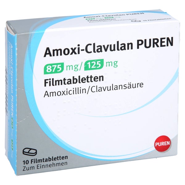 AMOXI-CLAVULAN PUREN 875 mg/125 mg Filmtabletten 10 St