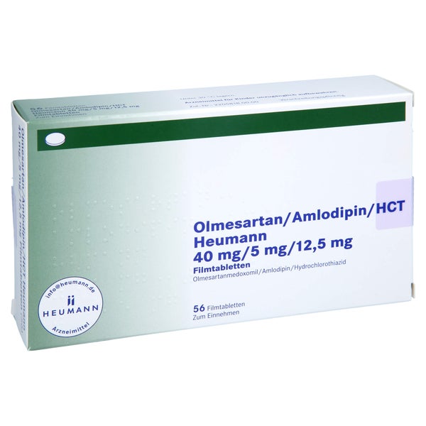 OLMESARTAN/Amlodipin/HCT Heumann 40/5/12,5mg FTA 56 St