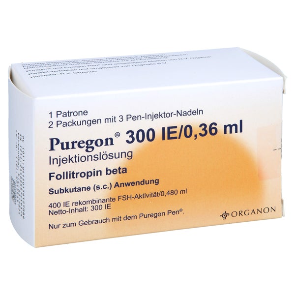 PUREGON 300 I.E./0,36 ml Injekt.-Lsg.i.Pat.+6 Nad. 1 St