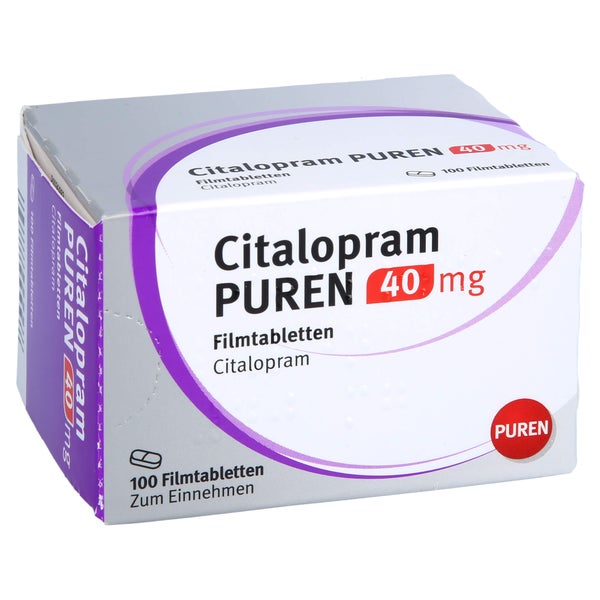 Citalopram Puren 40 mg Filmtabletten 100 St