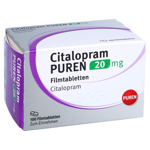 Citalopram Puren 20 mg Filmtabletten 100 St