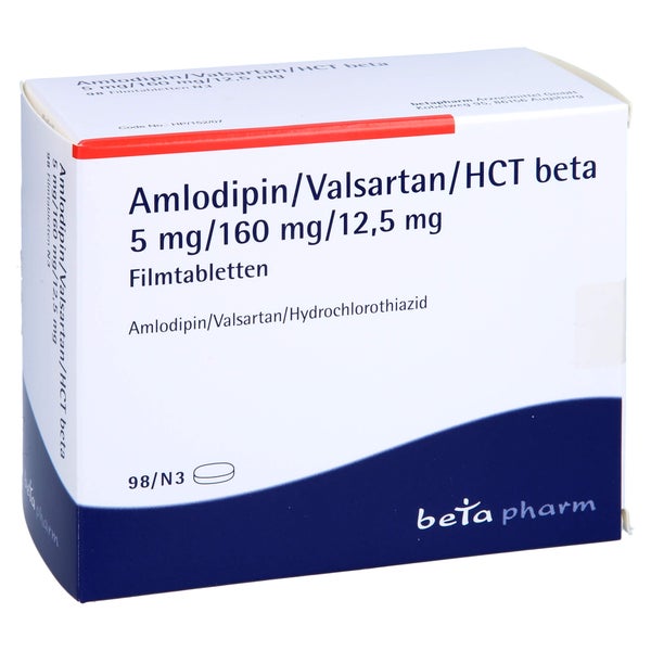 AMLODIPIN/Valsartan/HCT beta 5mg/160mg/12,5mg FTA 98 St
