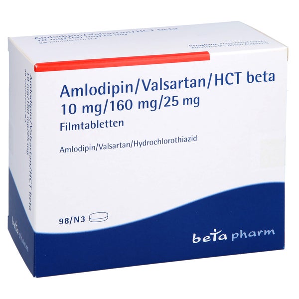AMLODIPIN/Valsartan/HCT beta 10mg/160mg/25mg FTA 98 St