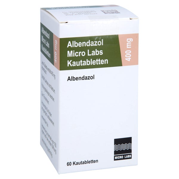 ALBENDAZOL Micro Labs 400 mg Kautabletten 60 St