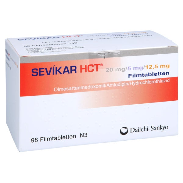 SEVIKAR HCT 20 mg/5 mg/12,5 mg Filmtabletten 98 St