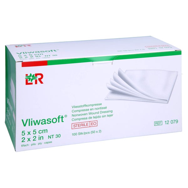 Vliwasoft Vlieskompressen Steril 5x5 cm 50X2 St