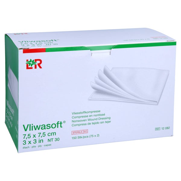 Vliwasoft Vlieskompressen Steril 7,5x7,5 150 St