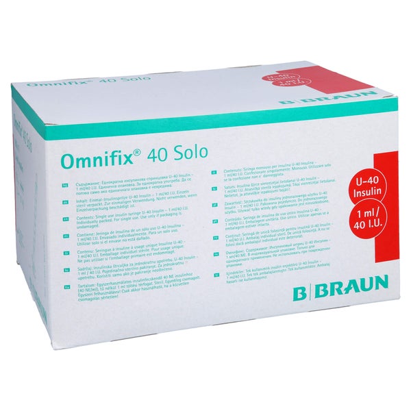 Omnifix Solo Insulinspr.1 ml U40 100X1 ml