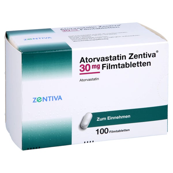 ATORVASTATIN Zentiva 30 mg Filmtabletten 100 St