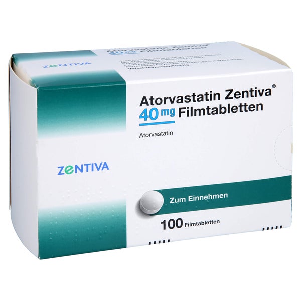 ATORVASTATIN Zentiva 40 mg Filmtabletten 100 St