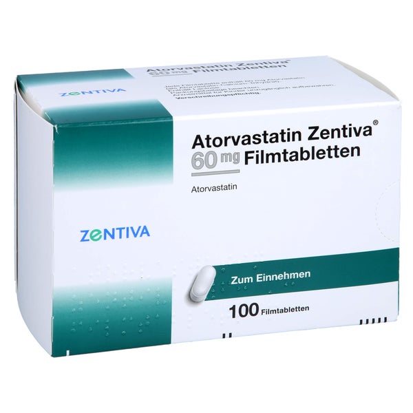 ATORVASTATIN Zentiva 60 mg Filmtabletten 100 St