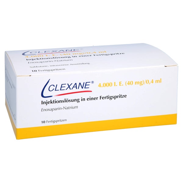 CLEXANE 4.000 I.E. 40mg/0,4ml Inj.-Lsg.i.e.F.-Sp. 10 St