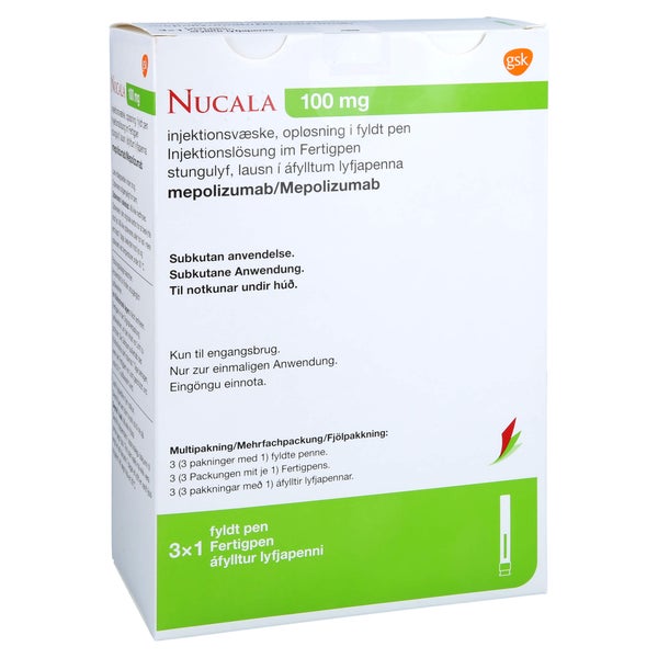 NUCALA 100 mg Injektionslösung im Fertigpen 3X1 ml