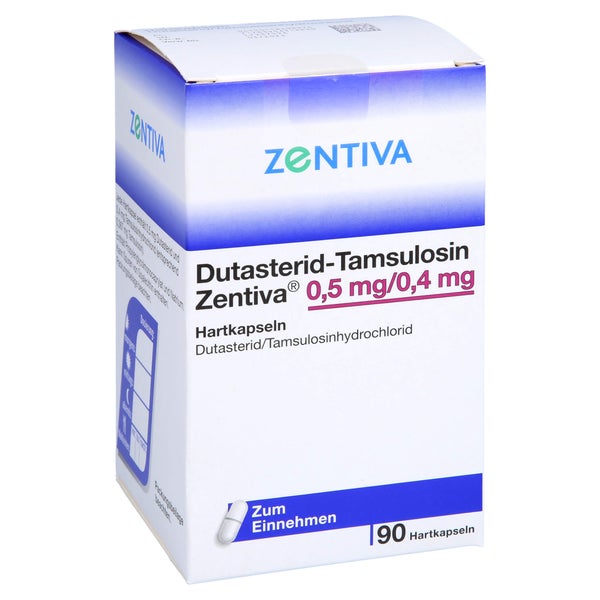 DUTASTERID-Tamsulosin Zentiva 0,5 mg/0,4 mg Hartk. 90 St