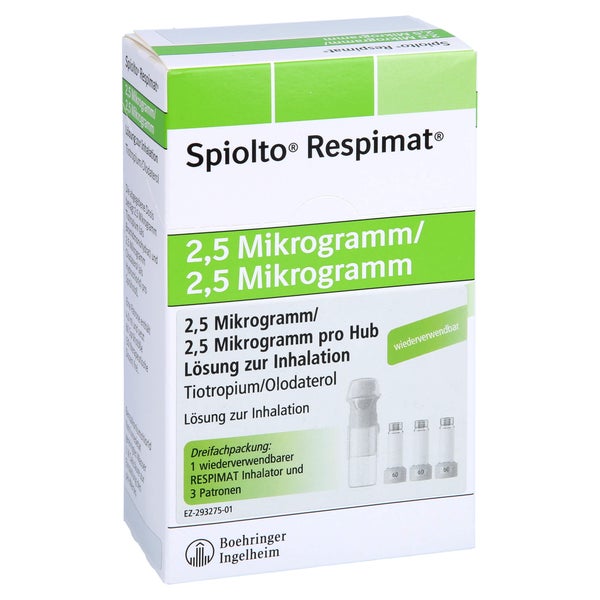 SPIOLTO Respimat 2,5 µg/2,5 µg Hub wiederverwendb. 3X4,0 ml