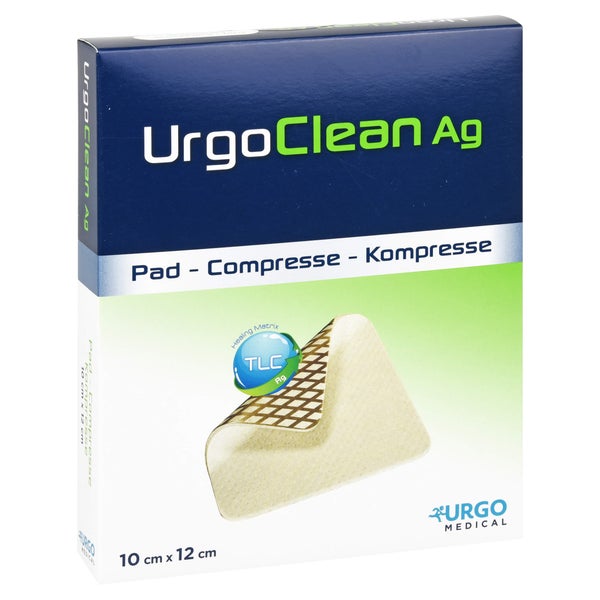 Urgoclean Ag Kompressen 10x12 cm steril 10 St