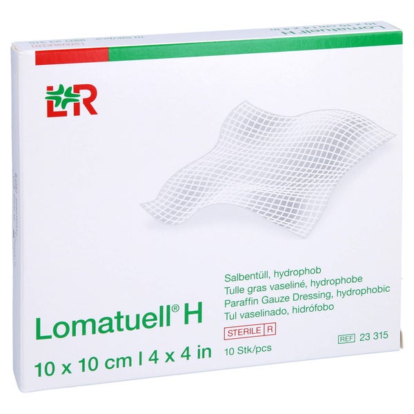 Lomatuell H Salbentüll 10x10 cm steril 10 St