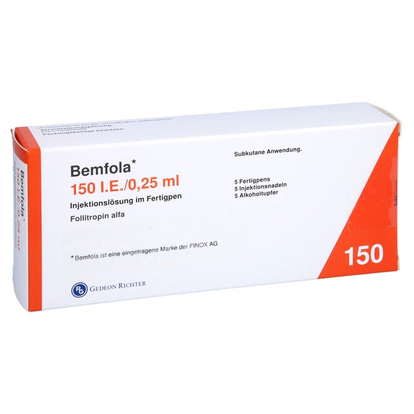 BEMFOLA 150 I.E./0,25 ml Inj.-Lsg.i.e.Fertigpen 5 St