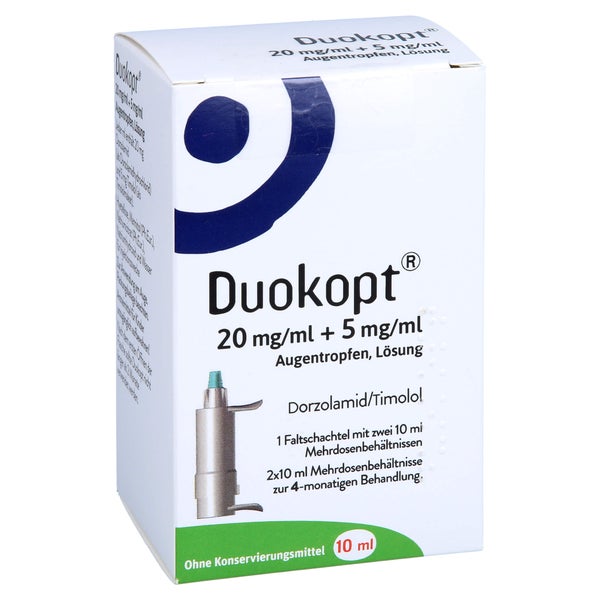 Duokopt 20 Mg/ml + 5 mg/ml Augentropfen 2X10 ml