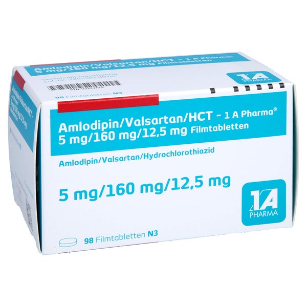 AMLODIPIN/Valsartan/HCT-1A Pharma 5mg/160mg/12,5mg 98 St