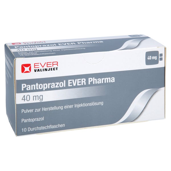PANTOPRAZOL EVER Pharma 40 mg Plv.z.H.e.Inj.-Lsg. 10 St