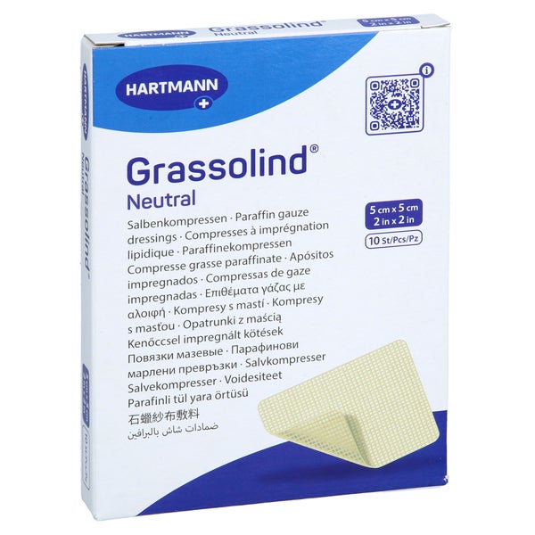 Grassolind Salbenkompressen 5x5 cm steri 10 St