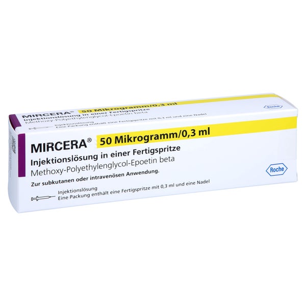 MIRCERA 50 Mikrogramm/0,3 ml Inj.-Lsg.i.e.F.-Sp. 1 St