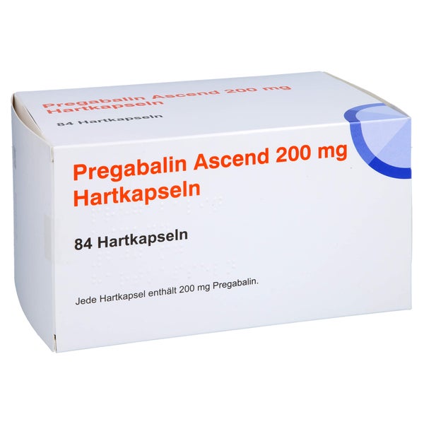 Pregabalin Ascend 200 mg Hartkapseln 84 St