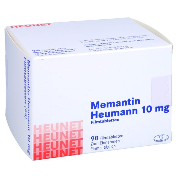 MEMANTIN Heumann 10 mg Filmtabletten Heunet 98 St