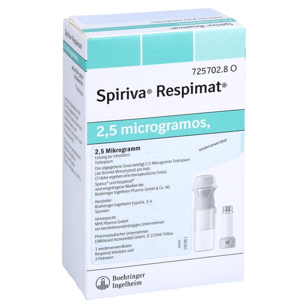 SPIRIVA Respimat 2,5 µg Lsg.z.Inh.wiederverwendbar 3X4,0 ml