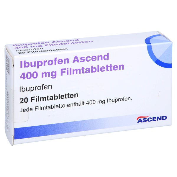 Ibuprofen Ascend 400 mg Filmtabletten 20 St