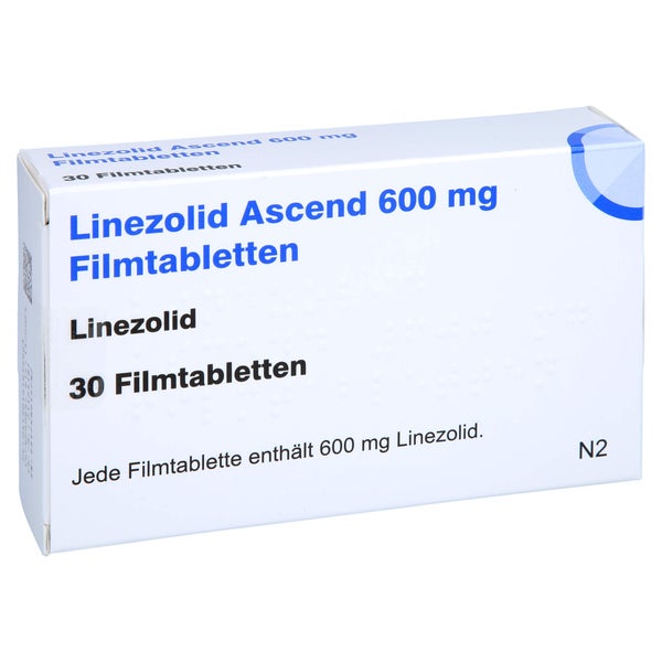 Linezolid Ascend 600 mg Filmtabletten 30 St