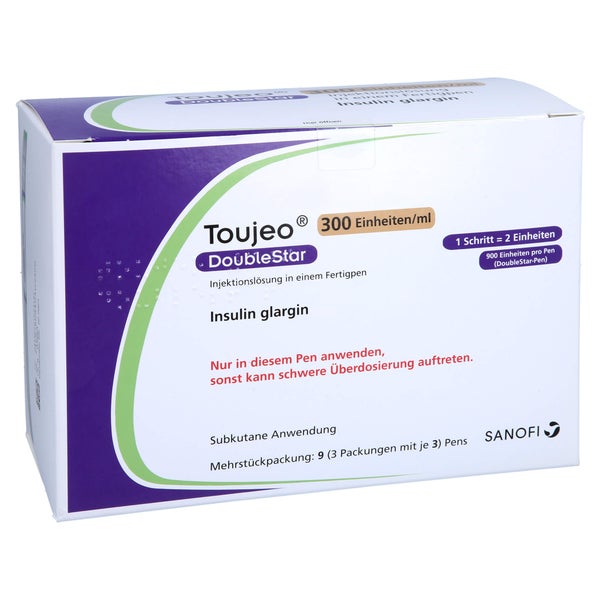 TOUJEO 300 E/ml DoubleStar Inj.-Lsg.i.e.Fertigpen 9X3 ml