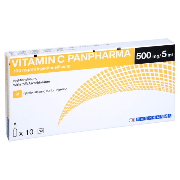 Vitamin C Panpharma 100 mg/ml Injektions 10X5 ml
