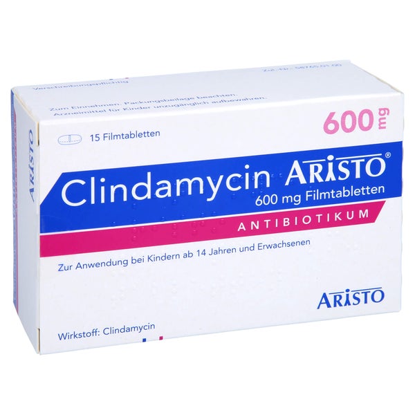 Clindamycin Aristo 600 mg Filmtabletten 15 St