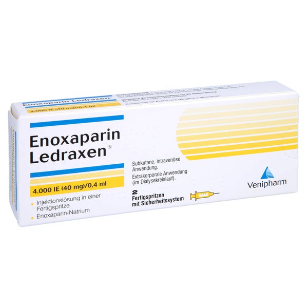 ENOXAPARIN Ledraxen 4.000 I.E. 40mg/0,4ml F.Sp. 2 St