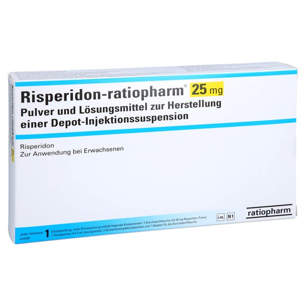 RISPERIDON-ratiopharm 25mg P.u.LM H.Dep.-Inj.-S. 1 St