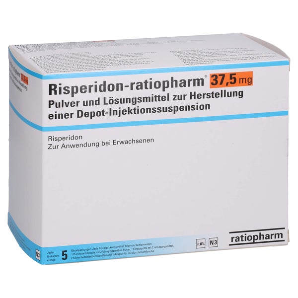 RISPERIDON-ratiopharm 37,5mg P.u.LM H.Dep.-Inj.-S. 5 St