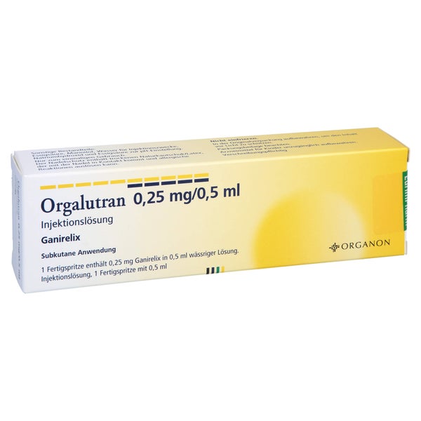 ORGALUTRAN 0,25 mg/0,5 ml Inj.-Lsg.i.e.Fertigspr. 1X1 St