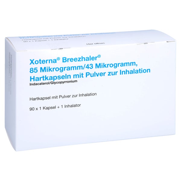 XOTERNA Breezhaler 85 µg/43 µg Hartk.m.Plv.z.Inh. 90 St