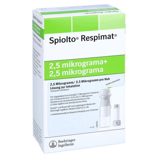 SPIOLTO Respimat 2,5 µg/2,5 µg Hub wiederverwendb. 3X4,0 ml