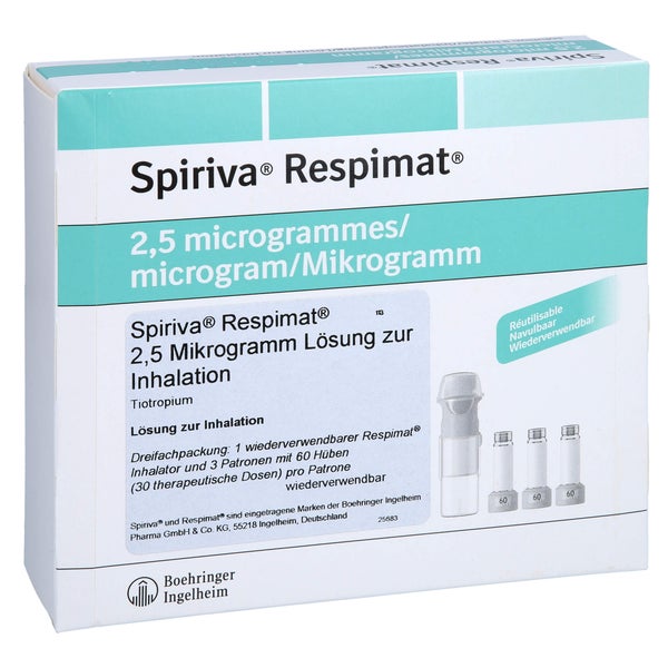SPIRIVA Respimat 2,5 µg Lsg.z.Inh.wiederverwendbar 3X4,0 ml