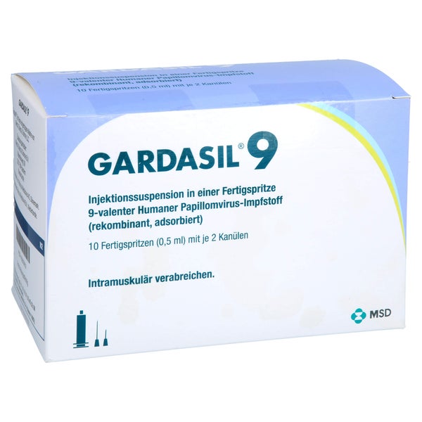 Gardasil 9 Inj.-sus.i.e.fertigspritze 10 St
