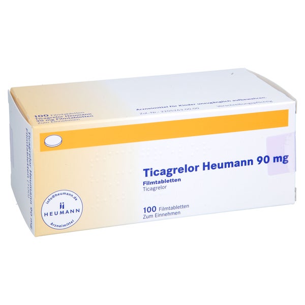 Ticagrelor Heumann 90 Mg Filmtabletten 100 St