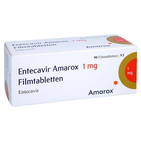 Entecavir Amarox 1 mg Filmtabletten 90 St