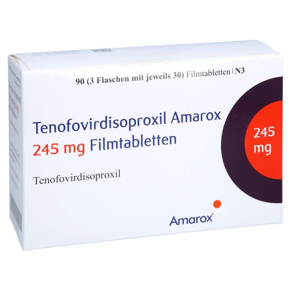 TENOFOVIRDISOPROXIL Amarox 245 mg Filmtabletten 90 St