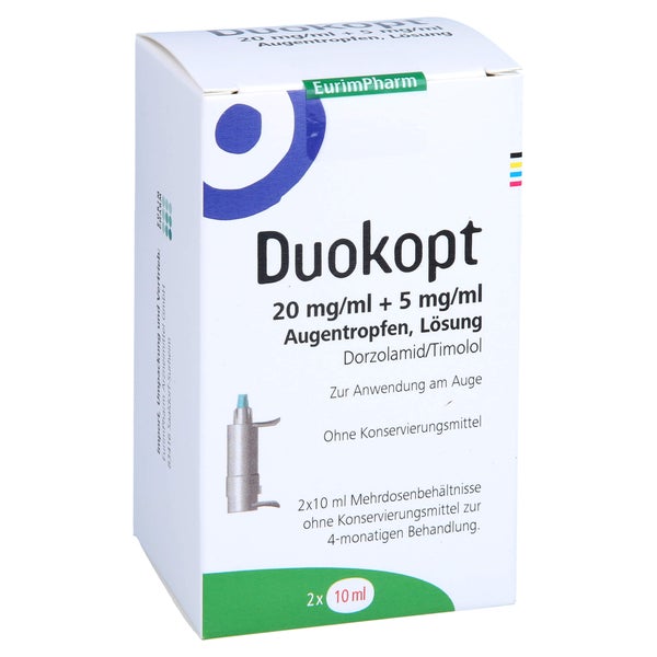 Duokopt 20 Mg/ml + 5 mg/ml Augentropfen 2X10 ml