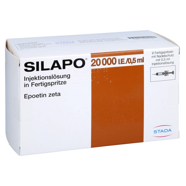SILAPO 20.000 I.E./0,5 ml Inj.-Lösung Fertigspr. 6 St