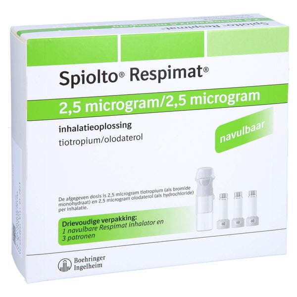 SPIOLTO Respimat 2,5 µg/2,5 µg Hub wiederverwendb. 3X4,0 ml